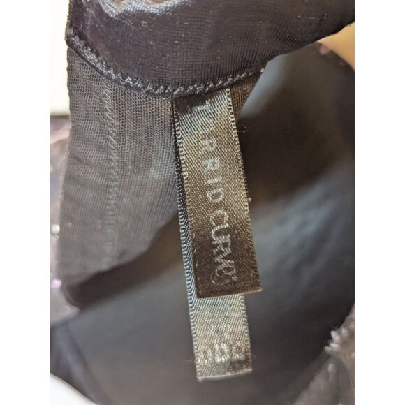 Torrid Curve Black Lightning Print Underwire Full Coverage Bra Size 42DDD Adjust - Picture 3 of 4